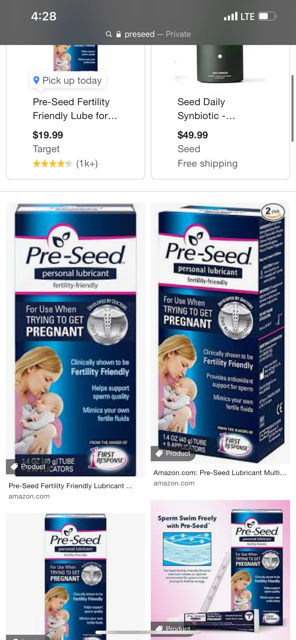 Fertility lubricant