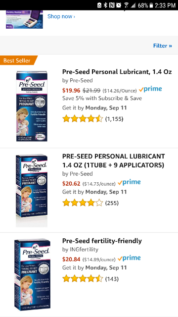 Conceiving lube