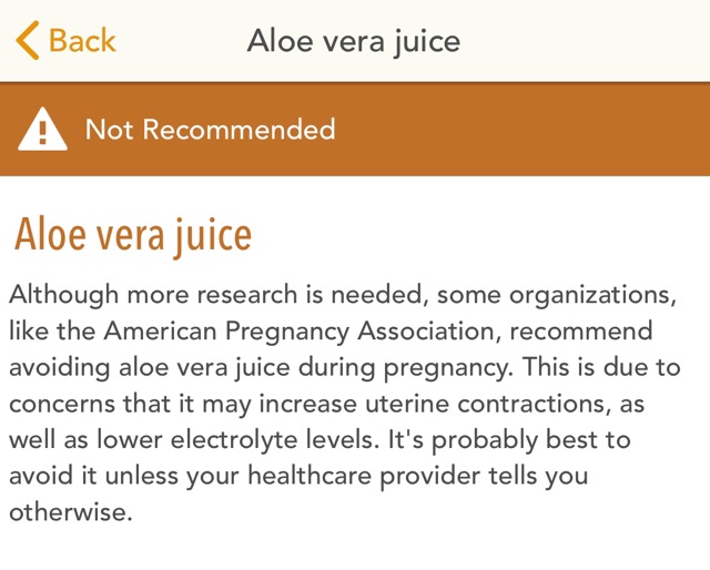 Aloe Vera Juice pregnant? - Glow Community