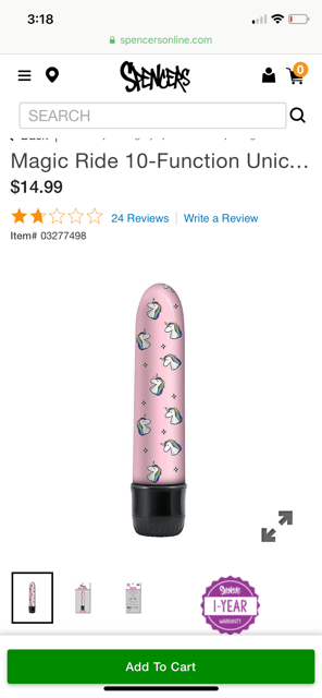 Anyone bought this neon vibe from Spencer's before? It is my first ever sex  toy, but the vibration doesn't work. I'm going to have to exchange it for  another. Any experiences (good