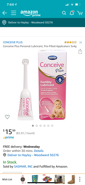 Fertility lube options???