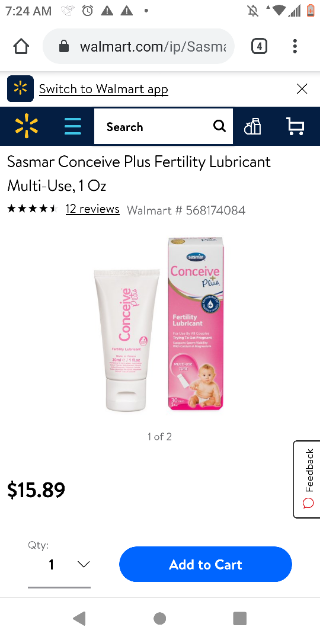 Conceive plus lubricant?