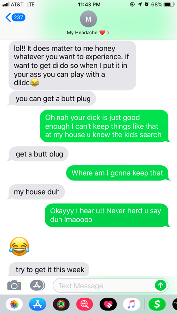 Told him I wanna try anal  and his response  - Glow Community