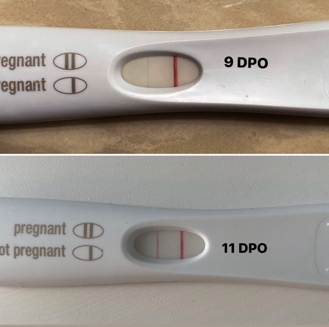 Positive tests but light brown spotting today. Is it just a guessing ...