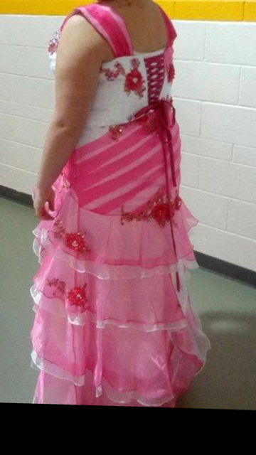 strapless open back dress Nutcracker Party Girl, Light Pink, Cinderella Ugly sister dress main image 0