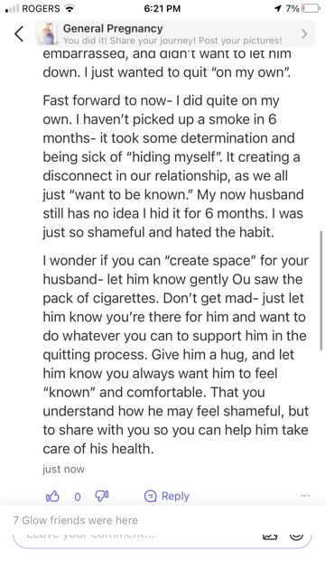 Husband smoking behind my back