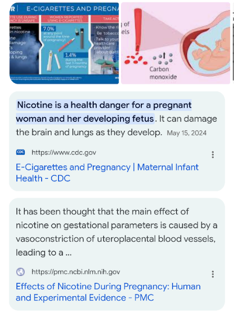 Pregnant and vaping